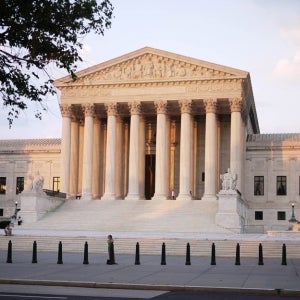 U.S. Supreme Court at sunset