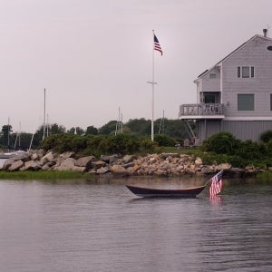Small Boat & Flag