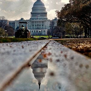 Reflection of the Capitol Building