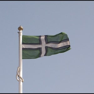 The flag of my home county of Devon